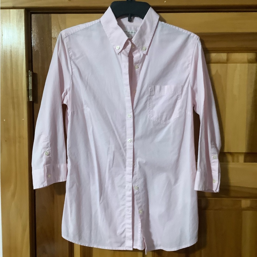 Banana Republic Pink Button-Up Blouse